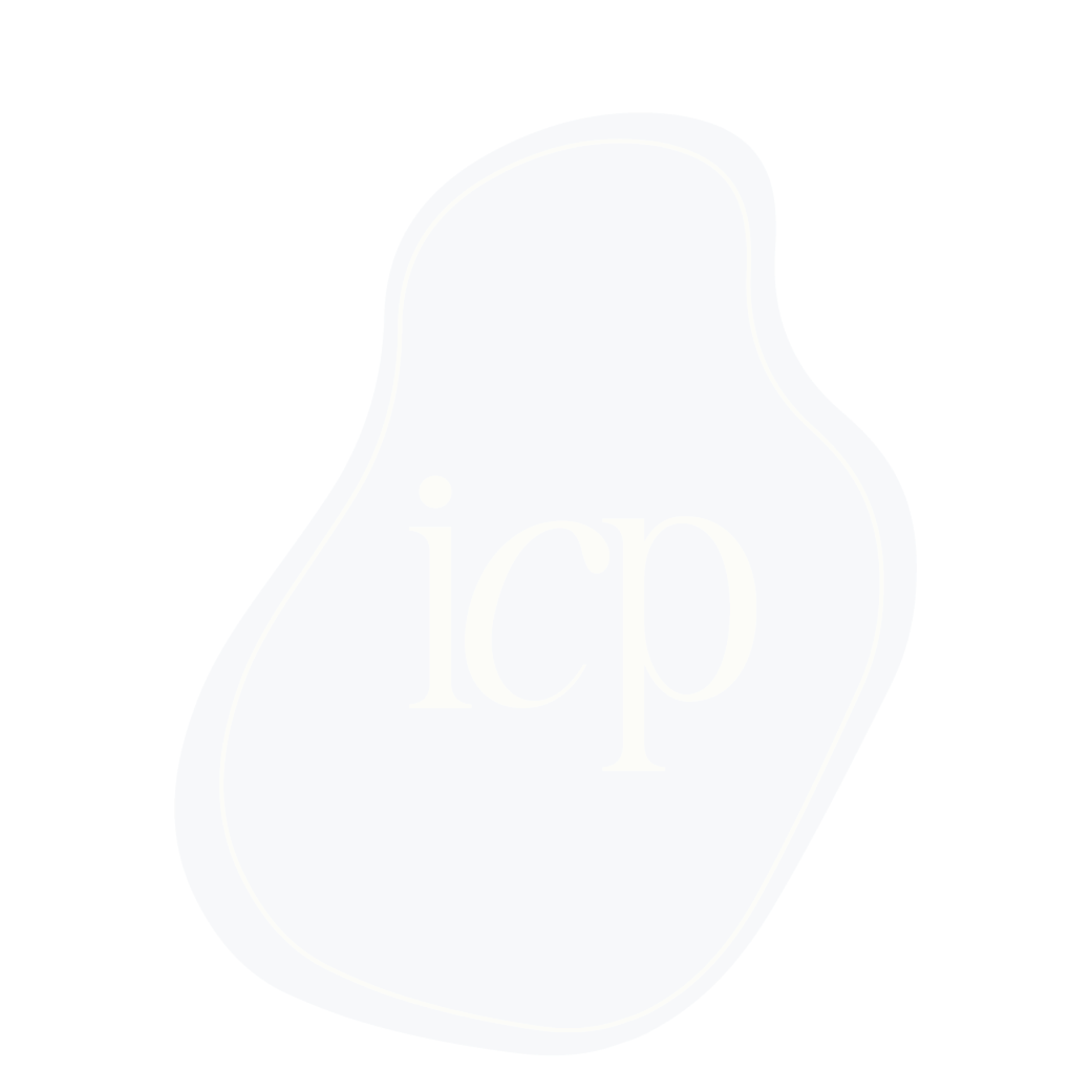 The icp logo on a black background